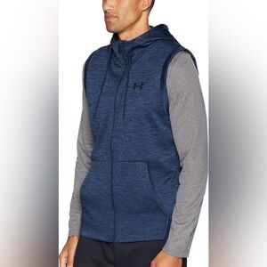 Under Armour Men's Blue Hooded Vest